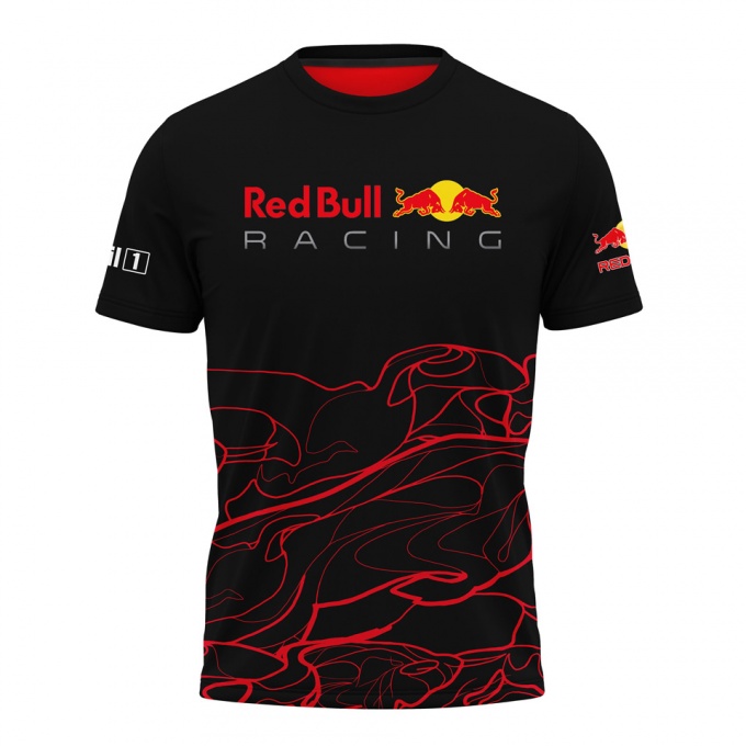 Red Bull T-shirt Racing Black Red Edition