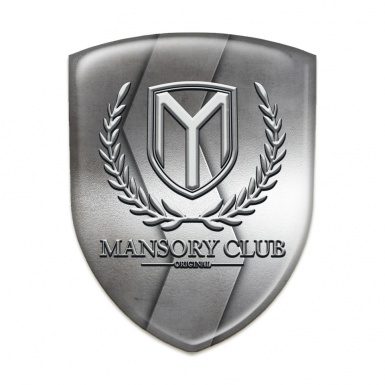 Mansory Emblem Interior S Shape Metal Pattern 