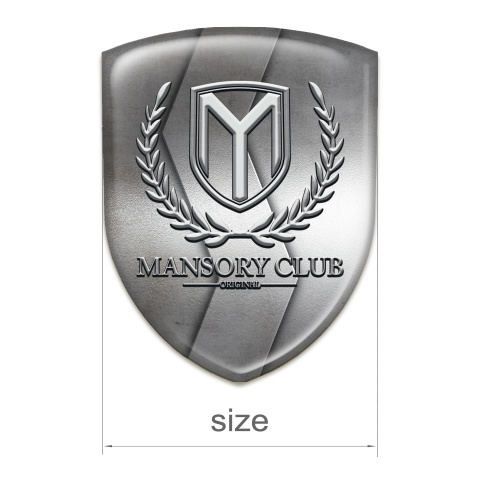 Mansory Emblem Interior S Shape Metal Pattern 