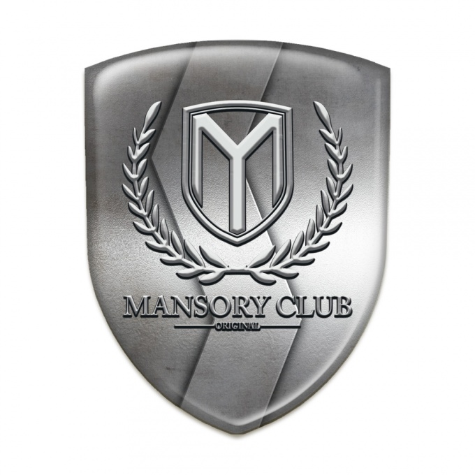Mansory Emblem Interior S Shape Metal Pattern 