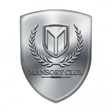 Mansory Car Accessories Badge Silver Pattern 