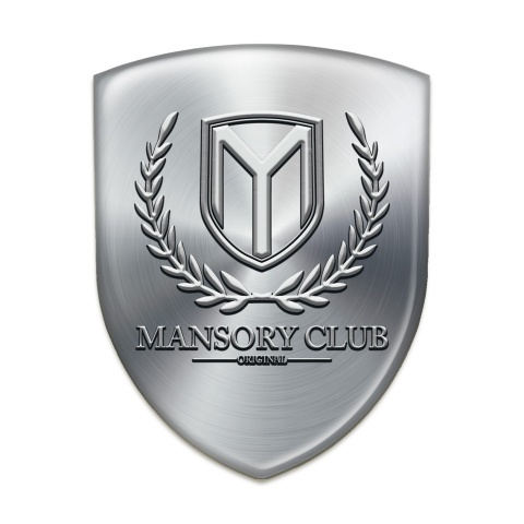 Mansory Car Accessories Badge Silver Pattern 