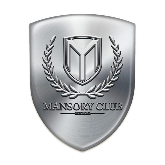 Mansory Car Accessories Badge Silver Pattern 