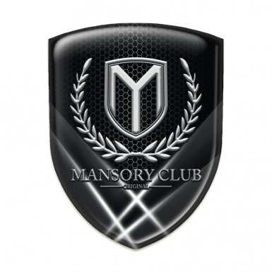 Mansory Self Adhesive Car logo Emblem Crossed Lights Pattern 