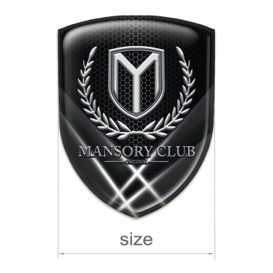 Mansory Self Adhesive Car logo Emblem Crossed Lights Pattern 