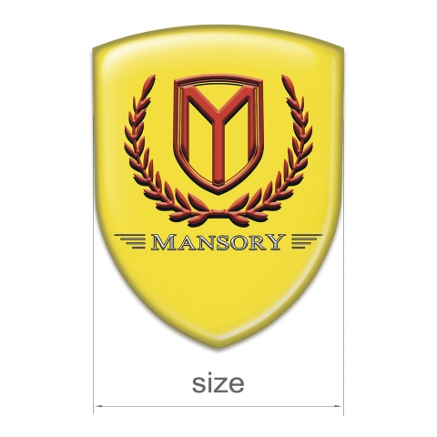 Mansory Silicone Shield Yellow Base Red Logo