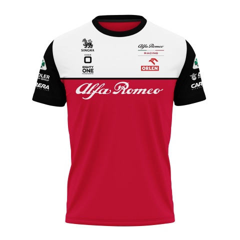 Alfa Romeo T-shirt Racing Red White Edition