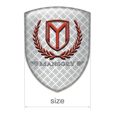 Mansory Resin Sticker Mesh Effect with Red Logo 