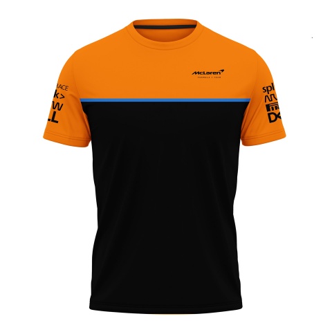 McLaren T-shirt Formula 1 Team Orange Black White Edition