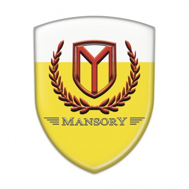 Mansory Silicone Shield Yellow White Base Red Logo 