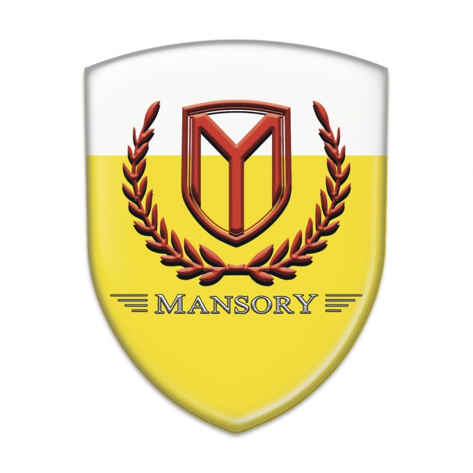 Mansory Silicone Shield Yellow White Base Red Logo 
