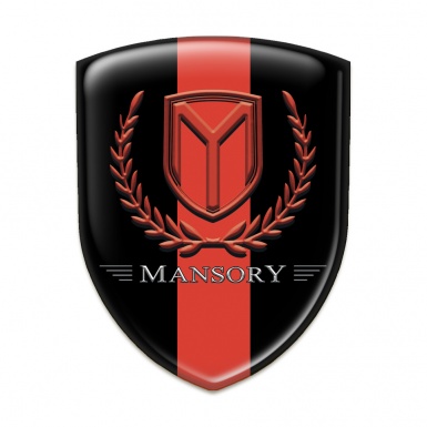 Mansory Silicone Shield Black with Red band and Red logo 