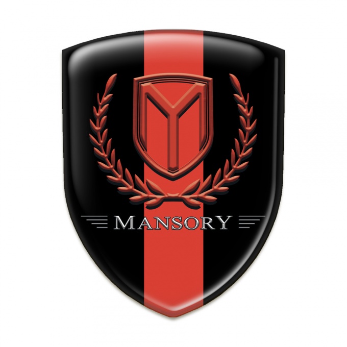Mansory Silicone Shield Black with Red band and Red logo 