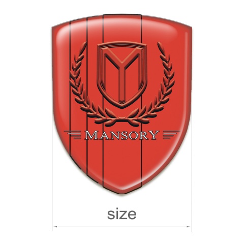 Mansory Domed Emblem Red Edition design 