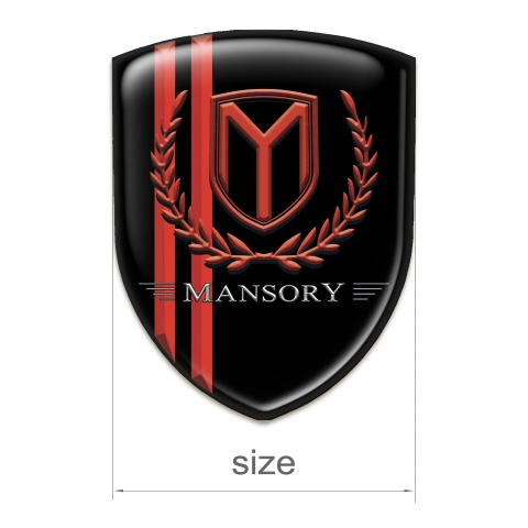 Mansory Silicone Shield Black with Red Lines and Red Logo 