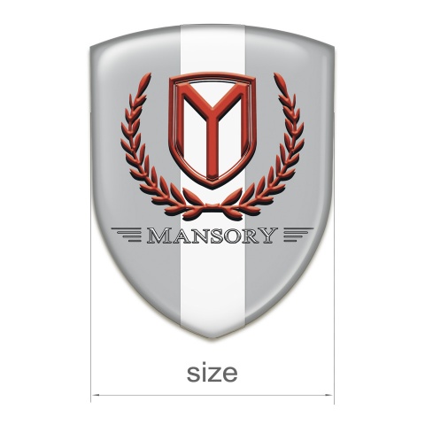 Mansory Silicone Shield grey with White Tape and Red Logo 