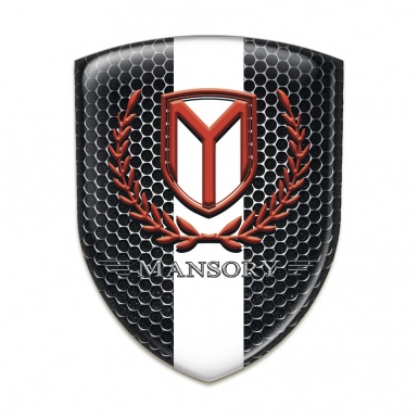 Mansory Silicone Shield Perforated Steel with white Tape 