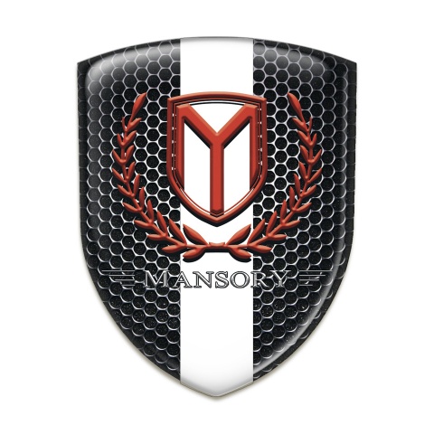 Mansory Silicone Shield Perforated Steel with white Tape 