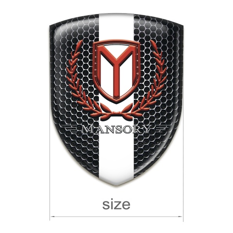 Mansory Silicone Shield Perforated Steel with white Tape 