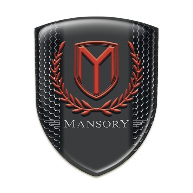 Mansory Tuning Emblem Perforated Steel Print 