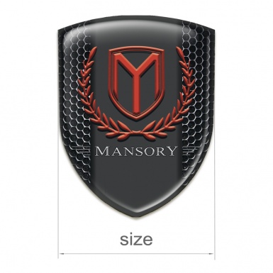 Mansory Tuning Emblem Perforated Steel Print 