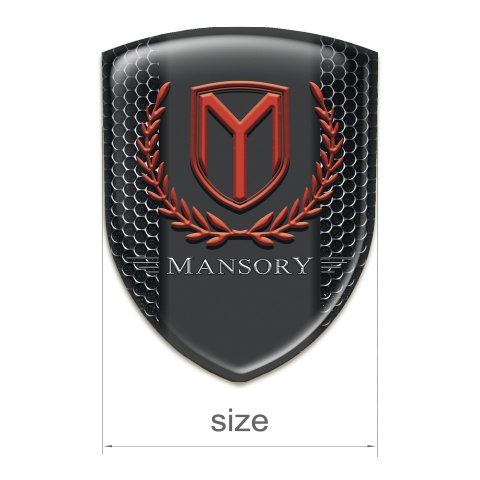 Mansory Tuning Emblem Perforated Steel Print 