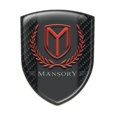 Mansory Silicone Emblem Dark carbon Print 