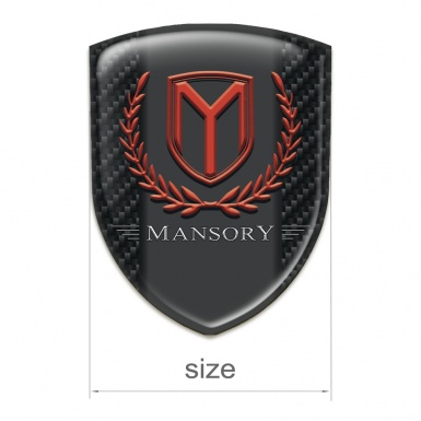 Mansory Silicone Emblem Dark carbon Print 