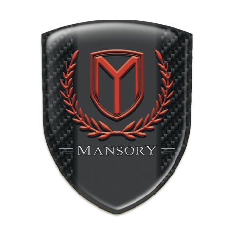 Mansory Silicone Emblem Dark carbon Print 