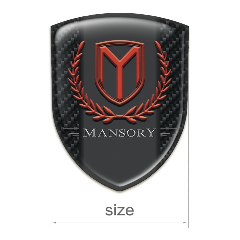 Mansory Silicone Emblem Dark carbon Print 