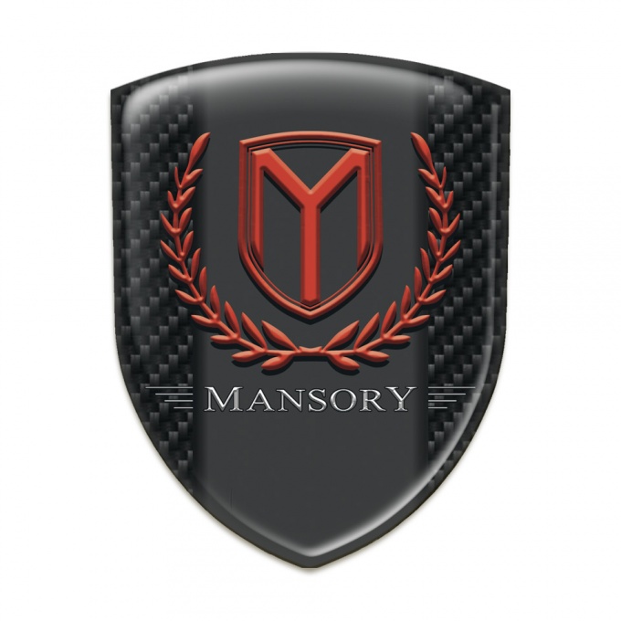 Mansory Silicone Emblem Dark carbon Print 