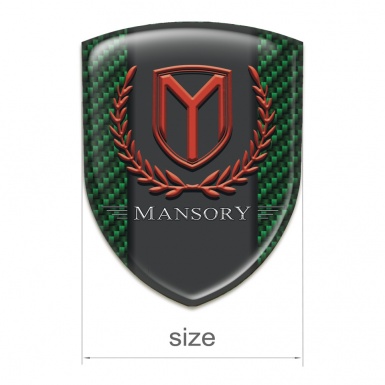 Mansory Resin Sticker Green carrbon Print 