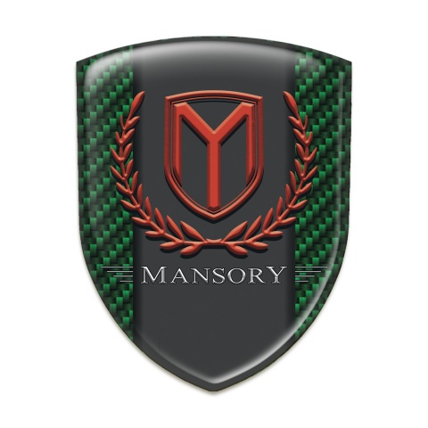 Mansory Resin Sticker Green carrbon Print 