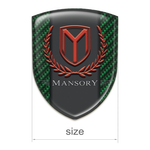 Mansory Resin Sticker Green carrbon Print 