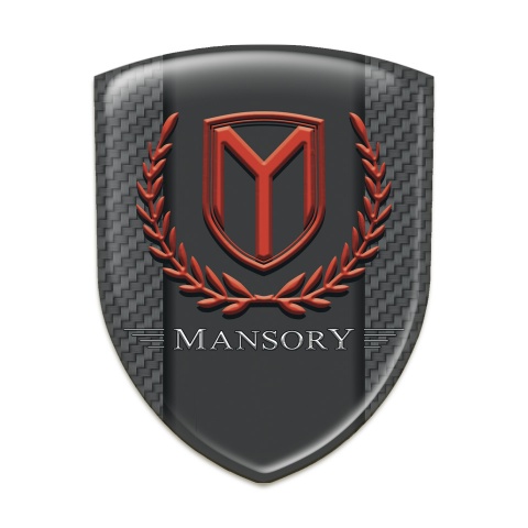 Mansory Emblem Interior Dark Grey Carbon Print 