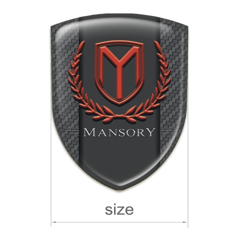 Mansory Emblem Interior Dark Grey Carbon Print 