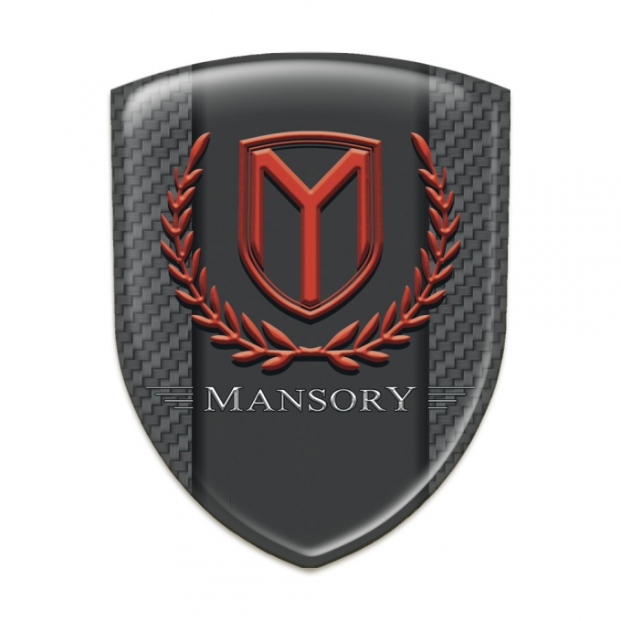 Mansory Emblem Interior Dark Grey Carbon Print 