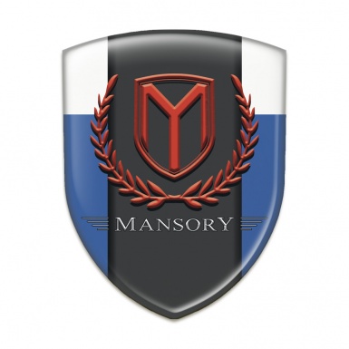 Mansory Emblem Exterior Blue White Print 