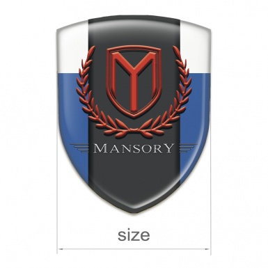 Mansory Emblem Exterior Blue White Print 