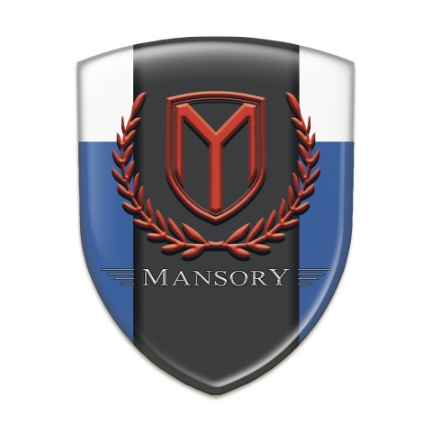 Mansory Emblem Exterior Blue White Print 