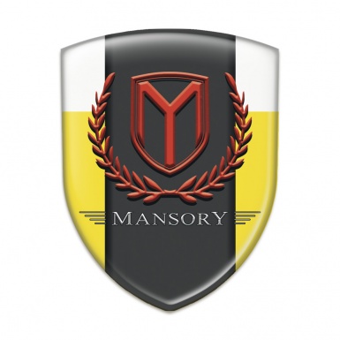 Mansory Emblem Interior Yellow White Print 