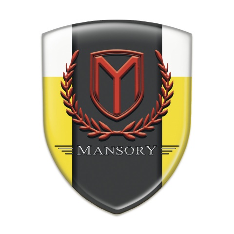 Mansory Emblem Interior Yellow White Print 