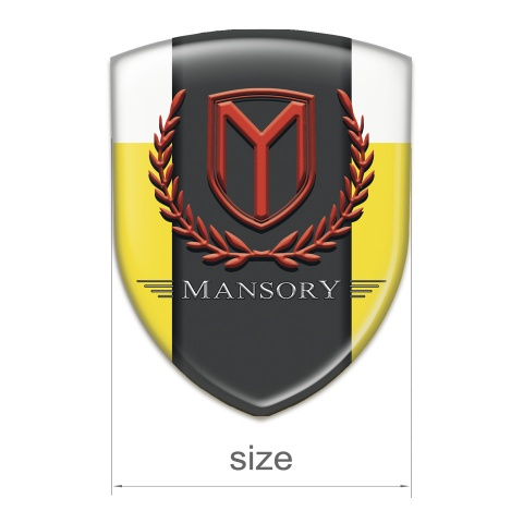 Mansory Emblem Interior Yellow White Print 