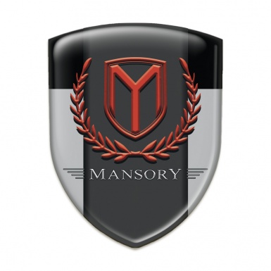 Mansory Silicone Badge Grey Black Print 