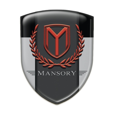 Mansory Silicone Badge Grey Black Print 