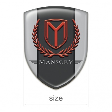Mansory Tuning Emblem High Quality Grey Print 
