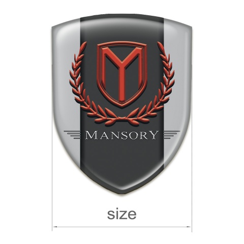 Mansory Tuning Emblem High Quality Grey Print 