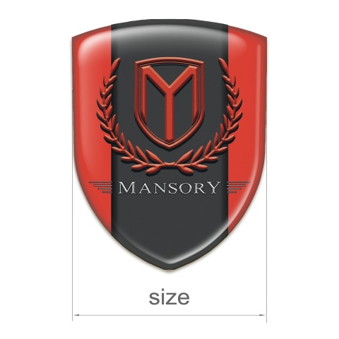 Mansory Silicone Emblem Silicone Emblem red Print 