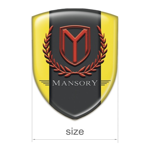 Mansory Resin Sticker High End Yellow Print 