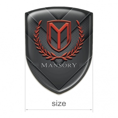 Mansory Emblem Interior Dark V Shape Elements Effect 